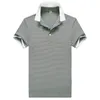 남자 셔츠 캐주얼 패션 2022 고품질 비즈니스 봄 여름 스트라이프 반소매 셔츠, 8815 남자 폴로스