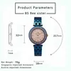 Mulheres relógios Marca de luxo Zegarek Damski impermeável Diamante senhoras relógio de pulso azul fêmea relógios de pulso Reloj mujer 210527