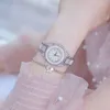 Mulheres luxo marca relógio casual senhoras relógios diamante ouro prata relógio mulheres de aço inoxidável relógio de pulso montre femme 210527