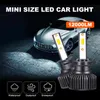 Auto Koplampen H4 LED Koplamp H1 H7 H8 H9 H11 H13 Dual Beam Hoog Laag 6500 k Wit Licht Mini formaat Lampen Voor Carro Auto IP67 12 V