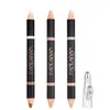 Handaiyan Brow Highlighter Pencil Double-End Highlighting Duo Pencil Matte och Shimmer Eyebrow Contouring Concealer Pen