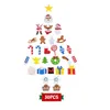 Рождественские украшения дети Diy Weeld Tree для домашней стены висят малышей