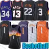 Devin 1 Booker Jersey Chris DeAndre Paul Ayton Basketball Throwback Steve Charles Nash Barkley Jerseys