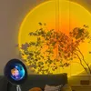 Sunset Lampa Projektor LED Night Light 90 Stopni Rotacji Rainbow Projection Lights Sypialnia Home Bar Kawa Atmosfera Lampy oświetleniowe