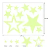 435pcs Lysande stjärnor väggklistermärken för barn Rumsinredning Glow Moon Tak Klistermärke för barn Heminredning Tillbehör Set 211124