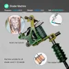 Complete Tattoo Kit 2 stks Coil Machine Voeding Naalden Tips Grepen met Draagbare Apparatuur Tool Case voor kunstenaars