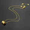 Toppkvalitet rostfritt stål B -bokstav Spring Pendant Kvinnor Designer Halsband Guld Sier Rose Colors Lover Halsband Fashion Par Smycken