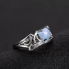 Herz Opal Mama Ring Diamant Cluster Ringe Frauen Mutter Modeschmuck