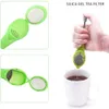 10 adet Çay Süzgeçleri Demlik 18 cm İçme Araçları Gadget Ölçümü Girdap Sarp Sarma ve Basın Gıda Sınıfı Plastik Drinkware Satış Üzerine