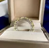 Cocktail Sparkling Moda Simples Jóias 925 Sterling Silver Almofada Forma Amarelo Topázio CZ Declaração Diamante Eternidade DiaMonique Mulheres Casamento Banda Anel Presente