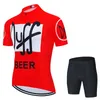 自転車チーム半袖MTB Maillot Ropa Ciclismo男性サイクリングジャージーセット夏の通気性サイクリング衣料品セット