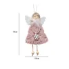 Julgransdekorationer Plysch Angel Doll Girl Pendant Navidad Nyår Xmas Hängande Ornaments Kids Gift Phjk2110