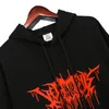 Mäns digitala tryckta överdimensionerade sweatshirts Rapper Hip Hop Black Hoodies High Street Male Pullover Sweater Tops