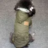 Inverno Cães Quentes Roupas Pet Cães e Cães Down Jacket para Pequeno Cão Médio Chihuahua Com Capuz Roupa Lightweight Hoodie 211106