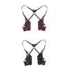 Belts Men Underarm Shoulder Bag Girdle Tank Steampunk PU Leather Pocket Strap Fashion Double Waist Belt Costume Accessory