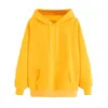 Plus size hoodies moletom mulheres moda sólida manga longa pulôvers feminino outono inverno tracksuit casacos blusa 210809