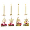 15.5 * 8cm Iron Christmas Candlestick Decoration Candle Desktop Party Decoration Bakgrund 4 Style T2i52910