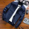 Homens Bomber Jaqueta Primavera Fino Baseball Jaquetas Slim Homens Zipper Windbreaker Moda Casual Homens Sólidos Cor Casaco Outerwear 210723