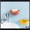 Accessori per il bagno Bagno Casa Sapone da giardino Piatti No Punch Cartone animato Scarico in plastica Sapone WC Scatola portaoggetti a parete Saponi Boxdot e Conveni