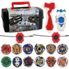 12pcs Portable Gyro B79 B-122 B-125 B-127 Spinning Top With Foam Set Metal Fusion Battle Fight Gyroscope Toys for Children Gifts X0528