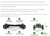 Professionell All-Terrain Two / Four Motor Drive Electric Skateboard Off-Road Multi-Link Oberoende Suspension Vår Justerbar Dämpning Stötdämpare