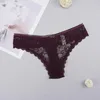 Women's Panties 6pcs lots Women Lace Thongs Sexy Seamless Underwear Tangas Transparent Hollow Ladies G-Strings Low-rise Eroti260G