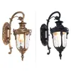 Lâmpadas Solares Retro Ao Ar Livre Luz de Parede Europa Villa Sconce Lâmpada E27 Impermeável Exterior Exterior Jardim Doorway Porch Decro