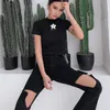 Korea Fashion Women Bootleg Denim Jeans Sexy Hole Ankle Slim Stretch Female Ladies Leisure Flare Split broek Mujer 210608