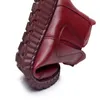 GKTINOO hiver en cuir véritable bottines à la main dame doux chaussures plates confortables mocassins décontractés côté Zip 211105