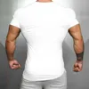 Marca Cotone uomo Abbigliamento Uomo Slim Fit maglietta Uomo fitness T-shirt Compressione T-shirt stampa mens palestra top tees 210716