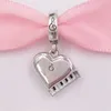 Bijoux en argent Pandora Gran Piano Heart Dangle Charms Chain DIY Bracelet for Women Bead Anniversary Gifts Her Valentine 100 Languages 799101C01 Annajewel