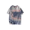 Mens Hiphop T Shirt Fashion Street Styles Tie Dye Pattern Tees Boys Rap Star Top Clothes 12 Styles Wholesale