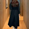 Femmes françaises Vintage robe coréenne élégant pull tricoté es hiver femme à manches longues Midi es 210514