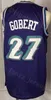 Män basket rudy gobert jersey 27 donovan mitchell 45 mike conley 10 för sport fläktar lila svart vit gul grön marinblå blå lag färg andningsbar bra kvalitet