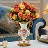 Vase en résine rétro de style européen et américain, décoration de bureau à domicile, vase créatif, cadeau de mariage, décorations de Noël 210409