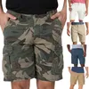 Pantaloncini da uomo Military Cargo 2021 Army Camouflage Tactical Joggers Uomini Cotone Allentato Lavoro Casual Pantaloni corti Plus Size