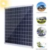 60W DC 12V Solar Panel 5V Dual USB Ports Battery Charger Aluminum Plate Powered - Type 1