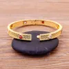 Luxury Classic Brand Forever Love Heart Bangle Armband för kvinnor Best Party Smycken Gåvor Koppar Zircon CryStasl Bangles