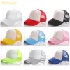 Party hattar 12st / lot blanks sublimering vuxna kepsar för bläck print DIY personliga gåvor värme pressöverföring