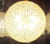 LED Crystal Ball Chandelier Nowoczesny Luksusowy Projekt Żyrandole Nabudza Avize Hanglamp Lampy Wisiorek Oprawy Abajur 90-260V