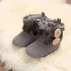 Bébé fille garçon coton bottes à tricoter chaussures décontractées premier marcheur nouveau-né mignon antidérapant semelle souple chaussure 0-18m G1023