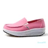 Zomer damesschoenen Geel Blue Sport Walking Flats Hoogte Toenemende Dames Platform Canvas Swing Wiggen