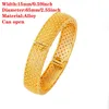 4pcs/lot Ethiopian Bracelet Gold Bangles for Women Gold Dubai Bride Wedding Africa Bangle Arab Jewelry Gold Charm Q0722