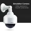 Round Ball Fake Dummy Camera Battery Powered 360 Degrees Rotatable Flashing LED Simulation Surveillance CCTV Security Monitor H1116379441