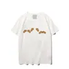 MS Mens Designer T Shirt Luxury Bear Pattern Tees Fashion Mens Printing Short Sleeves 2022 Summer Trendy Women T-shirt 2colors Wholesale