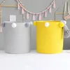 Waszakken Nieuwe grote geweven katoenen touw opslagmand Baby Mand opslag Bin Manden voor het organiseren van speelgoedluier Home Decor-Pink