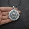 Hängsmycke Halsband 12st Viking Rune Pentagram Halsband Wiccan Pagan Norse Runic Elder Futhark Smycken