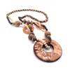 Gioielli etnici Boho Collana lunga fatta a mano con perline di elefante Collana lunga in legno per donne Regali bijoux Regalo di San Valentino9177241