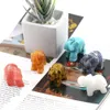 Festa de fábrica Favor Esculpido Cura Cristais Pedras Pedras Possuas Estátuas Elefante Estátua Figurine Collectible Decor 1,5 polegadas