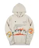 Men's Colorful Doodle Printed Hooded Sweatshirts Women Designer Men Hoodies Clothing High Street Print Pullover Sweatshirt XT